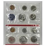 Two Mint Set Panels Each With 40% Silver Kennedy