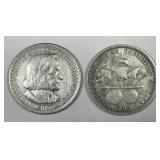 1893 Columbian Expo Commemorative Halves Pair