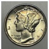 1941 Mercury Silver Dime FSB Uncirculated BU