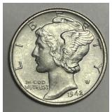 1942 Mercury Silver Dime FSB Uncirculated BU