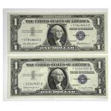 1957 & 1957-B $1 Silver Certificate STAR Notes Unc