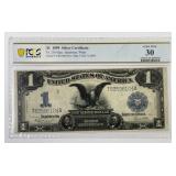 1899 $1 Silver Certificate Black Eagle PCGS VF30
