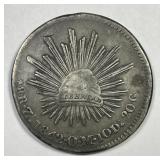 MEXICO: 1842 Silver 8 Reale