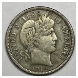 1914 Barber Silver Dime Very Fine VF