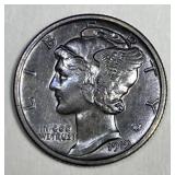 1919 Mercury Silver Dime Extra Fine XF