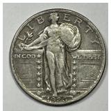 1926 Standing Liberty Silver Quarter Very Fine VF+