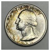 1932 Washington Silver Quarter Color BU