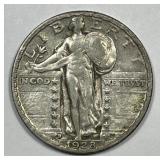 1928-S Standing Liberty Silver Quarter Very Fine