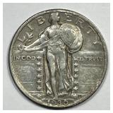 1930 Standing Liberty Silver Quarter Extra Fine XF