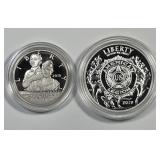2019 American Legion Commem Pair Half & $1