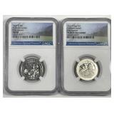 2021 Tuskegee Quarter Pair NGC MS68 & PF69 UCAM