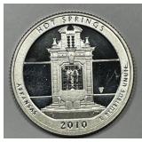 2010-S Proof Hot Springs Silver Quarter PRF