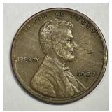 1922-D Lincoln Wheat Cent Very Fine VF+
