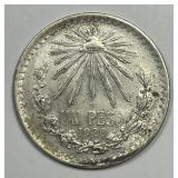 MEXICO: 1920 Silver Peso Extra Fine XF details