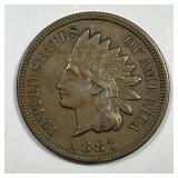 1887 Indian Head Cent Sharp Very Fine VF+