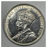 CANADA: 1935 Silver Dollar George V UNC details