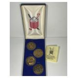 1976 Bicentennial Commemorative 4-Medallion Set