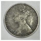 GREAT BRITAIN: 1872 Silver Florin Gothic Head