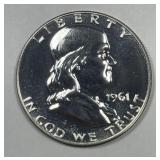1961 Proof Franklin Silver Half PRF