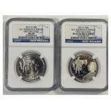 2015 US Marshals Commems Halves NGC MS & PF