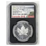 CANADA: 2019 Silver Maple Leaf Pride Nations NGC