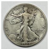 1928-S Walking Liberty Silver Half Very Good VG