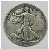 1927-S Walking Liberty Silver Half Fine F+