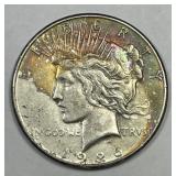 1926-S Peace Silver $1 Color Toned Extra Fine XF