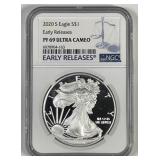 2020-S Proof Silver American Eagle NGC PF69