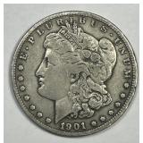 1901-S Morgan Silver $1 Very Good VG