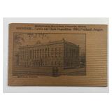 Lewis & Clark Exposition 1905 Wood Postcard