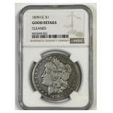 1878-CC Morgan Silver $1 Carson City NGC Good det