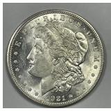 1921-D Morgan Silver $1 Uncirculated UNC det