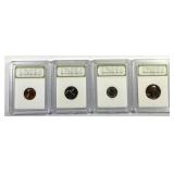 1970 Proof Cent Nickel Dime Quarter 4-Coin Set