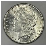 1891-S Morgan Silver $1 About Uncirculated CH AU