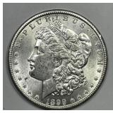 1899-O Morgan Silver $1 About Uncirculated CH AU