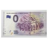 2019 '0' Euro Souvenir Note Omaha Beach