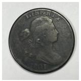 1801 Draped Bust Large Cent Good G details