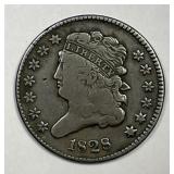 1828 Classic Head Half Cent 13 Stars Fine