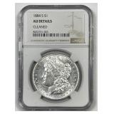 1884-S Morgan Silver $1 NGC AU details