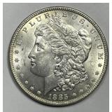 1885 Morgan Silver $1 About Uncirculated CH AU