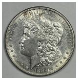 1884-S Morgan Silver $1 About Uncirculated AU