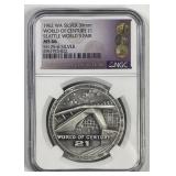 1962 Century 21 Silver Medal Seattle NGC MS66