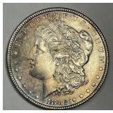 1882 Morgan Silver $1 About Uncirculated CH AU