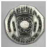 1960 Fond Du Lac WI Masonic Medal