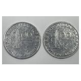 $1 State Prison Southern Michigan Jackson Tokens