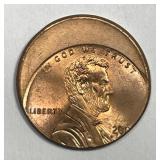 200X Lincoln Cent Struck 20% Off Center ERROR