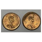 1989 & 1990 Lincoln Cent Broadstruck ERROR Pair