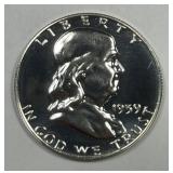 1959 Proof Franklin Silver Half PRF