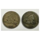 1857 Flying Eagle Small Cent Pair